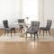 Esszimmerstuhl 4er Set, Kunstleder Moderne Esszimmerstühle mit hoher Rückenlehne, Polsterstuhl,Dining Chairs, Metallbeinen & 150 kg Belastbarkeit, Küchenstühle für Esszimmer, Wohnzimmer & Küche