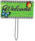 TINEASUR Panneau de Bienvenue en Fer clôture déco de Jardin pour l'extérieur décoration extérieure Jardin décoration Jardin extérieur Piquet Bois Tableau de Bienvenue créatif pieu de Jardin