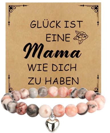 Muttertagsgeschenke für Mama,Lustige Coole Geschenke zum Muttertag Geburtstags Weihnachten Ostergeschenk Frauentag für Werdende Mütter Junge Mutter Schwiegermutter von Kindern,Armband Mama Geschenk
