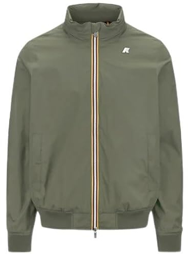 K-Way KWAY JACKET AMAURY STRETCH NYLON JERSEY GREEN LICHEN UOMO K3123VW - Color: V15 XL