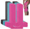ANAMPION Kinesiotapes Vorgeschnitten for Knees, 12 Stück Wasserfestes kinesiotape für Knee Schmerzlinderung, Original Baumwolle Knie Tape für Sport & Dauerhafte Unterstützung(Schwarz+Blau+Rosa)