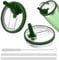 2 Couvercle Etanche pour Stanley Cup 40 oz, Couvercle Gourde pour Stanley, Couvercles de Remplacement Anti-Fuite avec 2 Pailles et 1 Brosse de Nettoyage, Accessoires pour Stanley Cup (Vert-1)