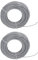Baxnore 2pcs 24 m 2,0 mm Trimmerlinie, Nylongrasschneiderschnur mit Vibrationsreduktion, Anti -Frauf -hexagonales Filament für dichte Bromben