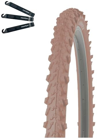 1 x Kenda K-829 26 MTB Fahrradreifen Braun 50-559 (26 x 1.95) inkl. maxxi4you Reifenheber