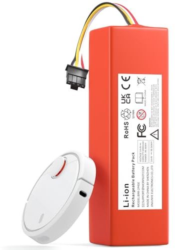 6900mAh Ersatzakku Xiaomi Roborock S5, S5 Max, S50, S6, S6 MaxV, S7, Q7 Ultra Pure, Q5 Max Pro, Brr-2p4s-5200s, Mijia 1. und 2. Generation Roboter Staubsauger