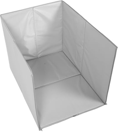 VANZACK Protector Plegable para Caja de Arena de Gato Escudos Impermeables Altos y Diseño de Tres Lados para Apartamentos y Limpieza Rápida