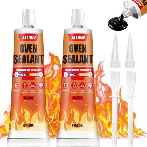Silicone Alte Temperature, Colla Alte Temperature Forte 1000 Gradi, 100ML