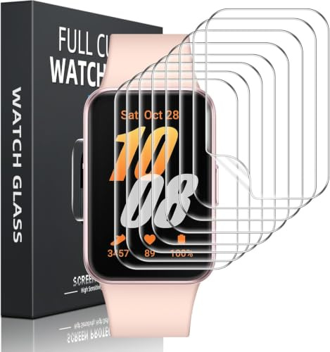 Kokio 8 Pezzi Pellicola Protettiva per Samsung Galaxy Fit 3,TPU Pellicole Protezione per Samsung Galaxy Fit 3,HD Trasparente Flessibile Senza Bolle Auto Guarigione Morbido Tocco Sensibile