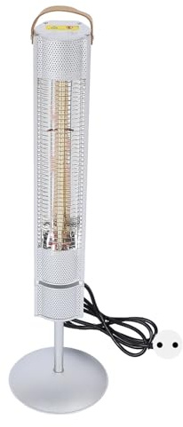 Fdit Chauffage Terrasse Infrarouge en Graphène, IP65 étanche, Chauffage Rapide 3s avec Protection Antichute pour Salle de Bain Extérieure, Intérieur, Poulailler, 30 m² (Prise UE 220V)