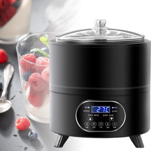 ShaiVrissian Yaourtière 8l/12l Température Constante à 360° Black-12L