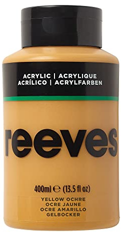 Reeves Acrylic Paint-400 ml, Yellow Ochre, 400 ml