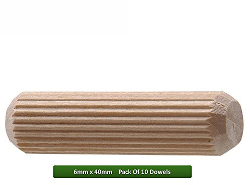 Fort Fasteners Wooden Dowel 6mm x 40mm Pack Of 10