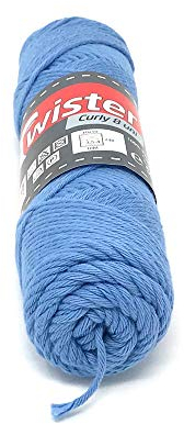 Häkelgarn Twister Curly Nr. 53 blau
