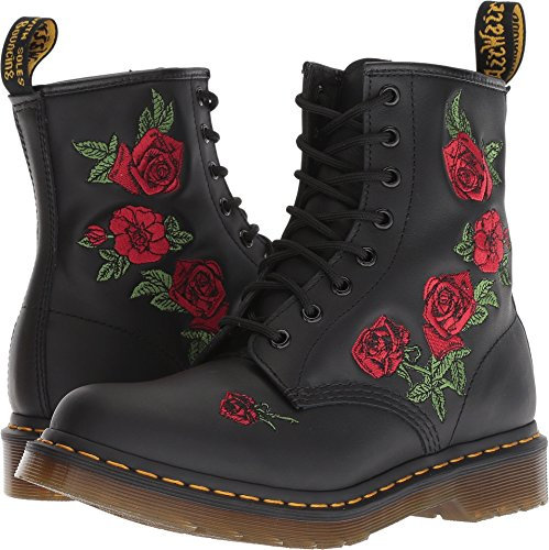 Dr. Martens 8 Eye Boot, Anfibi Donna, Black Softy T, 36 EU