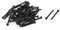 sourcing map 50Stk Legierung Stahl Hex Bolzen Sockelkopf Kappe Machine Schraube M1,6 x 16mm de