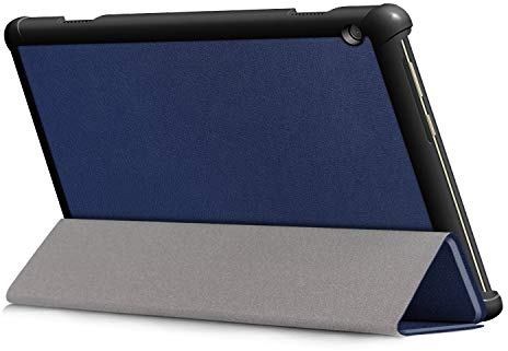 Kepuch Custer Funda para Lenovo Tab M10 TB-X605F TB-X505F,Slim Smart Cover Fundas Carcasa Case Protectora de PU-Cuero para Lenovo Tab M10 TB-X605F - Azul