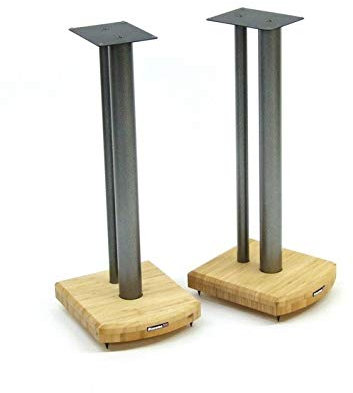 Atacama Moseco 10 Speaker Stands (Atacama Moseco 10 Speaker Stands Natural Bamboo-Gloss Black Pole)