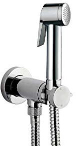 E37011 IDROSCOPINO PALOMA FLAT MIXER SET Kit Miscelatore Progressivo con doccia a pulsante in ABS e flessibile in ottone DA cm 125 BOSSINI BAGNI&CALDAIE