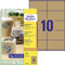 AVERY Zweckform L7109-25 Kraftpapier Etiketten,25 Blatt, naturbraun