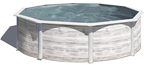 Gre KIT300N Finnland Stahlpool, rund, freistehend, für den Garten, 300 x 120 cm