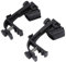 2 Pcs Drum Microphone Clips, Adjustable Drum Microphone Holder Clips Shockproof Drum Rim Clamp Microphone Securing Clip Holder Mount Universal Mic Clip Microphone Clamps Holder with Groove Gear
