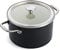 KitchenAid Steel Core Enamel 20 cm/3.7 Litre Casserole with Lid, German Engineered Enamel, Induction, Oven Safe, Matte Black