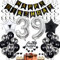 39. Geburtstag Dekoration,Schwarz Tortendeko Geburtstag 39 Jahre Männer,Black and White Party Deko,39 Geburtstag Frauen Männer,Tortendeko 39. Geburtstag Männer Frauen,Geburtstagsdeko 39 Jahre Frauen