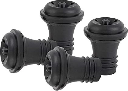 Jata HVIN2215 - Tapón Vino, Set de 4 tapones de silicona para hacer el vacío, Reutilizables, Cierre hermético, Mantiene la calidad del vino durante más tiempo