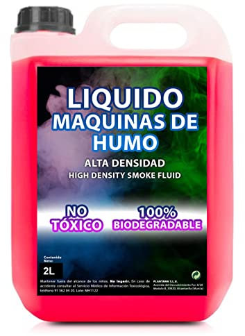 PLANTAWA Machine à fumée naturelle 2 litres | Liquide machine à fumée haute densité et longue durée, sans danger pour la respiration, sans produits chimiques dangereux, cruelty free, discothèques,