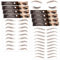 8 Sheets 6D Hair-Like Authentic Eyebrows Transfers Stickers Eyebrow Tattoo Stickers Eyebrow Suitable for Women and Girls Cosmetic Products Beauty Shaping Sticker 76 Pairs (Light Brown) (BROWN)