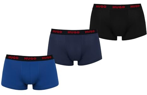 HUGO Herren Trunk Triplet Pack Trunk, Medium Blue420, S