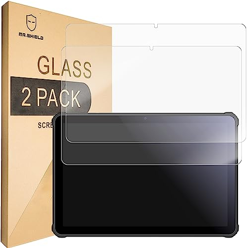Mr.Shield Verre Trempé compatible avec Oukitel RT5 Tablet, 10.1 Inch [Lot de 2] Film Protecteur d'écran Vitre Protecteur 9H Dureté
