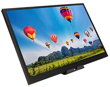 Annadue Moniteur Portable 17 Pouces LCD Portable Moniteur pour Ordinateur Portable USB C HDMI Moniteur HDR RGB Moniteur de Jeu avec Haut-Parleur pour Téléphones Portables, PC, etc.