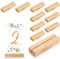 Litimkat 10 piezas para Tarjetas de Madera, Tarjeteros de Madera para Fotos para Bodas, Banquetes y Fiestas, Portanúmeros de Mesa de Haya, portamenús de Madera para Restaurantes