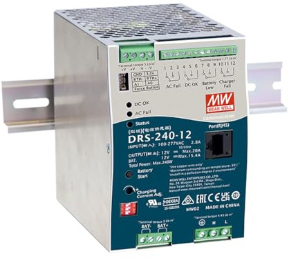 Mean Well DRS-240-48 DRS-240-48 DRS-240 W All-in-One intelligente Sicherheitsleistung 48 V (DRS-240-48)
