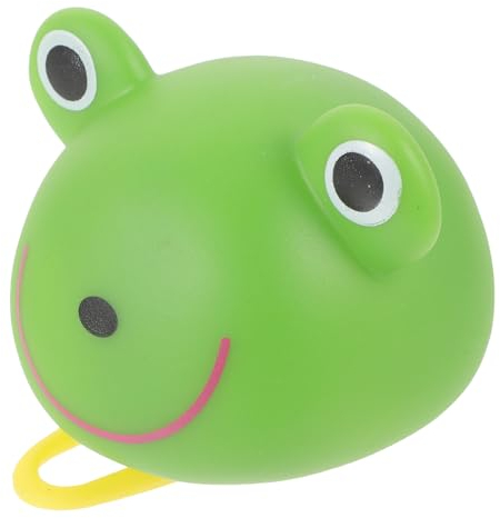 YARNOW Fahrradklingel Hupe Cartoon Frosch Grün Multifunktions Fahrradhupe für Kinderfahrrad Mountainbike Rennrad Helmlicht Anti Verlust Klare Laute Klingel Leicht zu Montieren ohne Batterie