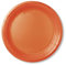 Innclean 50 assiettes à dessert orange réutilisables 17 cm 2 cf x 25 pièces (50 pièces)