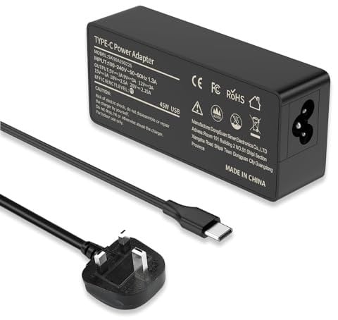 Chromebook Charger 45W USB C laptop charger replacement for HP Chromebook Lenovo Yoga Thinkpad Acer Dell Latitude Asus Samsung Google Pixel Huawei Matebook and mor Type C Tablets & Phones