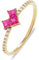 CHRIST Damen-Ring 925er Silber, recycelt Zirkonia 60 Gelbgold 32027220
