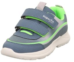 Superfit Rush Sneaker, Blau/Hellgrün 8040, 24 EU