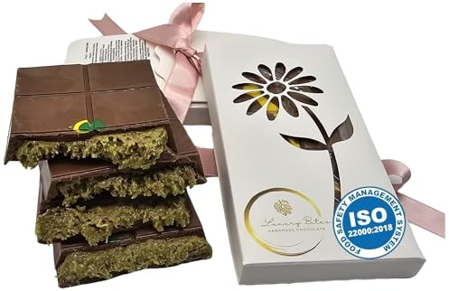 LUXURY BITES Dubai Style Schokolade - Handgefertigt von Belgien-Schoko, Kadayif und Pistazien, Süßigkeiten-Geschenkideen (Dubai Style Schokolade Pistazie(2er Pack))