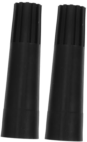 minkissy 8pcs Indoor Broom Extension Pole Adapter Replacement Threaded Tip for Mop Handle Black Plastic