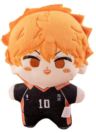 Zhongkaihua Haikyuu Hinata Shoyo Plüschfigur-Kissen, 20 cm, Anime-PP-Baumwolle, weich, gefüllt, pelzig, Autotasche, Schlüsselanhänger, Zuhause, Sofa, Dekoration, Anhänger für Fans