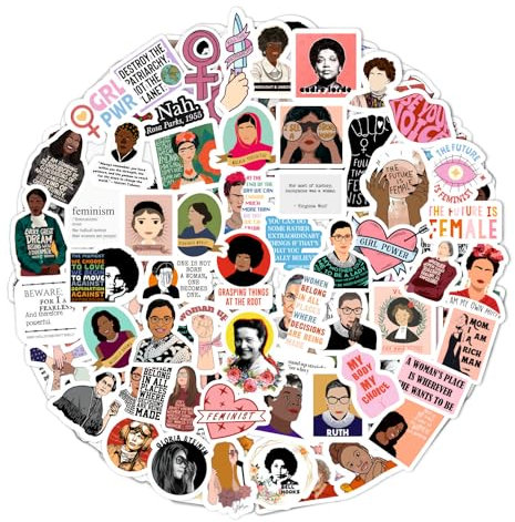 Feministische Aufkleber für Trinkflaschen und Laptops - Feminismus-Party-Geschenke und Dekorationen, Girl Power, Gleichberechtigungssticker - Feminist Stickers