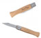 Couteau de poche personnalisé VIRTUOSE - Pliable avec poignée en bois & cran de verrouillage | Gravure laser sur manche [ Couteau personnalisé homme ] (Neutre)