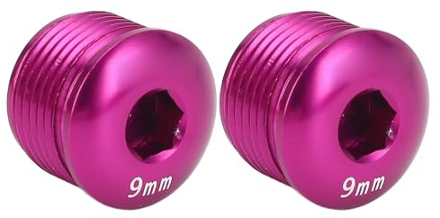 Alomejor 2pcs Bike Pedale Staubkappe Mountainbike Pedal Cover Fahrrad Pedalschutz M14 Aluminiumlegierung Gewindeverriegelungskappe mit Sicherem Anfall für Bequemes Reiten (Purple)