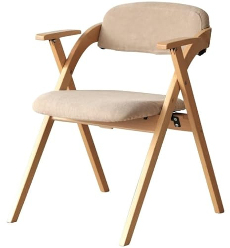 Moderner Klappstuhl mit Armlehnen, minimalistisches Design, unterstützt 200 kg, stilvolles Gelb, perfekt für Zuhause, Büro und Außenbereich