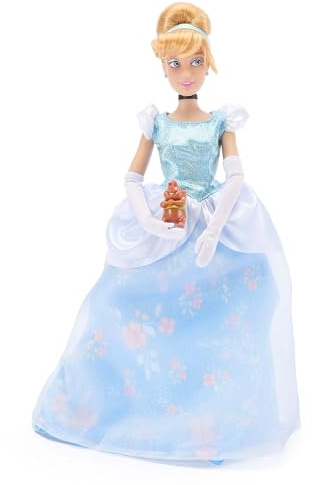 Disney Store Official - Cinderella - Klassische Puppe für Kinder - 30 cm/12 - Voll bewegliches Spielzeug mit wunderschönem Ballkleid und Charakterfreund als Überraschung - Geeignet ab 3 Jahren