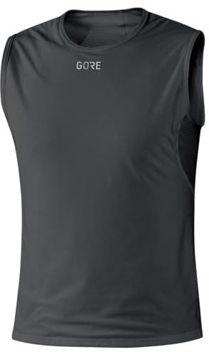 GORE WEAR Herren Windstopper Base Layer Shirt Ärmellos, Schwarz, S EU