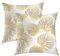 Batmerry Spring Pillows Decorative Throw Pillow Covers 18x18 Inch Set of 2, Tropical Monstera Palm Leaf Floral Print Fabric Double Sided Square Pillow Cases Pillowcase Sofa Cushion